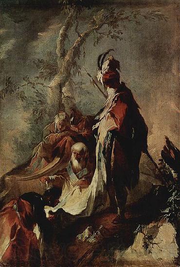 MAULBERTSCH, Franz Anton Der Apostel Philippus tauft einen Eunuchen Norge oil painting art